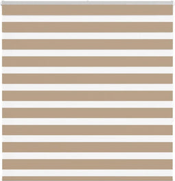 vidaXL - Zebra - Blind - 145x150 - cm - stofbreedte - 140,9 - cm - polyester - zandbruin
