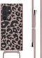 imoshion Hoesje Geschikt voor Samsung Galaxy S24 Ultra Hoesje Met Koord - imoshion Siliconen design hoesje met koord - Roze / Animal Pink