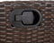 vidaXL - Tuinstoelen - 2 - st - verstelbaar - met - voetensteun - poly - rattan - bruin