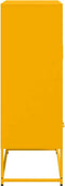 vidaXL - Hoge - kast - 68x39x111,5 - cm - staal - mosterdgeel