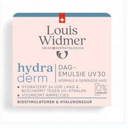 Louis Widmer Hydraderm - Dagemulsie UV30 - Zonder parfum - SPF 30 (50 ml)