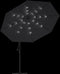vidaXL - Zweefparasol - met - LED-verlichting - 350 - cm - zwart