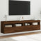 vidaXL - Tv-wandmeubels - met - LED - 2 - st - 80x30x40 - cm - bruin - eikenkleur