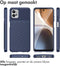 iMoshion Hoesje Geschikt voor Motorola Moto G32 Hoesje Siliconen - iMoshion Thunder Backcover - Blauw