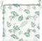 vidaXL - Tuinstoelkussens - 4 - st - bladpatroon - 50x50x3 - cm - stof