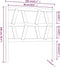 vidaXL - Hoofdbord - 106x4x100 - cm - massief - grenenhout - zwart
