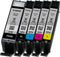 Canon CLI-571 - Inktcartridge - Originele inkt voor PIXMA - Cyaan Magenta Geel Zwart