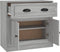vidaXL - Dressoir - 70x35,5x67,5 - cm - bewerkt - hout - grijs - sonoma - eikenkleurig