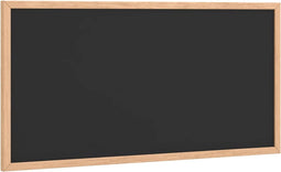 vidaXL - Krijtbord - met - massief - grenenhouten - frame - 60x30 - cm - zwart