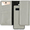 Selencia Hoesje Geschikt voor Samsung Galaxy S10 Hoesje Met Pasjeshouder - Selencia Eny Uitneembare Vegan Lederen Clutch - Grijs