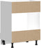 vidaXL - Ovenkast - Lucca - bewerkt - hout - hoogglans - wit