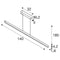 SLV One Linear - Hanglamp 2x15W - 140cm - Zwart - 1006188