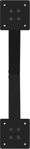vidaXL - Salontafelpoten - 2 - st - X-vormig - 38x(42-43) - cm - staal - zwart