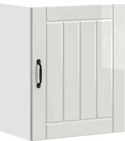 vidaXL - Keukenwandkast - Lucca - bewerkt - hout - hoogglans - wit
