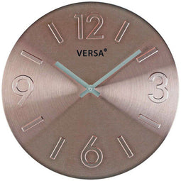 Muurklok Versa Aluminium (4 x 35,5 x 35,5 cm)