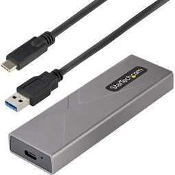 Startech.com M2-USB-C-NVME-SATA - Externe M.2 Behuizing - USB 3.1 Gen 2 10Gbps - Grijs