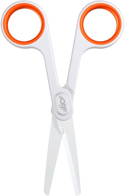 Slice 10544 Universele schaar Linkshandig, Rechtshandig 141 mm Wit, Oranje