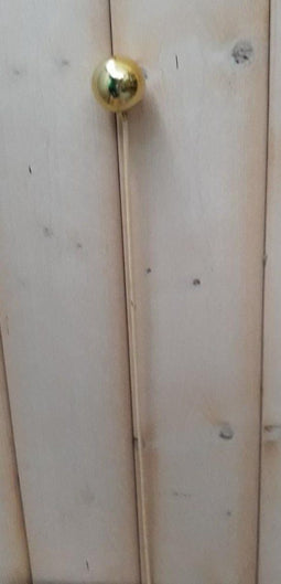 3 stuks Kerstbal goud op stok