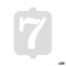 Taartsjabloon Algon Cijfer 7 (36 Stuks)