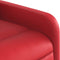 Fauteuil verstelbaar kunstleer rood