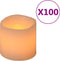 vidaXL Kaarsen 100 st LED warmwit