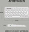 Logitech Pebble Keys 2 K380s - Draadloos Toetsenbord - Bluetooth - Tonal White