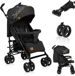Lionelo Irma - Buggy - Lichte 7kg Kinderwagen - 360° draaibare handgrepen - Geschikt voor 6 maanden tot 5 jaar - Kleur dreamin