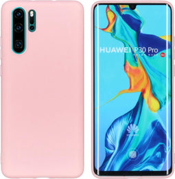 iMoshion Hoesje Geschikt voor Huawei P30 Pro Hoesje Siliconen - iMoshion Color Backcover - Roze