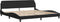 vidaXL - Bedframe - zonder - matras - 200x200 - cm - fluweel - zwart