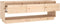 vidaXL - Tv-meubel - 110,5x34x40 - cm - massief - grenenhout