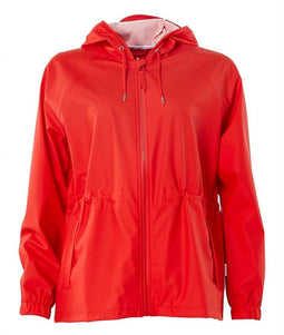 Rains W Jacket - Damesregenjas - Waterdicht - Rood - Maat XXS