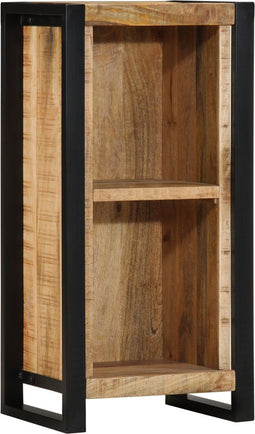 vidaXL - Nachtkastje - 40x30x80 - cm - Massief - Hout - Ruw - Mango