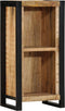 vidaXL - Nachtkastje - 40x30x80 - cm - Massief - Hout - Ruw - Mango
