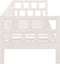 vidaXL - Slaapbank - massief - grenenhout - wit - 90x190 - cm