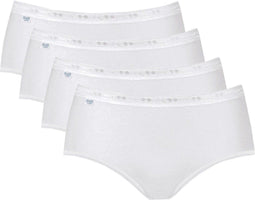 Sloggi Basic+ - Dames Midi slip - 4-pack - Wit