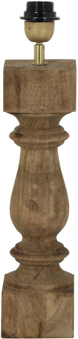 Light & Living Lampvoet CUMANI - hout weather barn - L