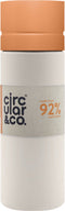 Circular&Co. herbruikbare to go waterfles 21oz/600ml crème/oranje
