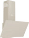 Wiggo WE-D631G(C) - Schuine Afzuigkap 60 cm - Eco Double Vented Air Outlet - Crème Glas