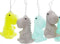 Dhink Lichtslinger met Dinosaurus Kinderkamer decoratie Lichtjes - Groen, Grijs en Blauw