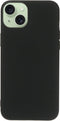 Mobiparts iPhone 15 Plus - Silicone Cover - Soft-touch - Zwart