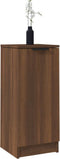 vidaXL - Dressoirs - 2 - st - 30x30x70 - cm - bewerkt - hout - bruin - eikenkleur