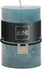 J-Line cilinderkaars - blauw - large - 52U - 6 stuks