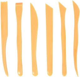 Boetseerspatel conda set à 6 stuks 20 cm plastic | Blister a 6 stuk