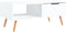 vidaXL - Salontafel - 100x49,5x43 - cm - bewerkt - hout - wit