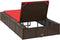 vidaXL - Ligbed - met - zwevend - kussen - poly - rattan - bruin
