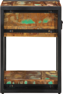 vidaXL - Nachtkasten - 2 - stuks - 40x35x50 - cm - Massief - Gerecycled - Hout