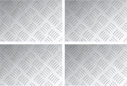 vidaXL - Aluminium - Sierschalen - 4 - stuks - Antislip - 30x20 - cm