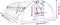 vidaXL - Tuinkas - met - stalen - frame - 32 - m² - 8x4x2 - m - groen