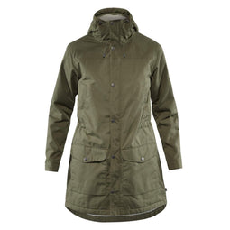Fjallraven Greenland Winter Parka W - Dames Outdoorjas - Teddy fleece - Laurel Green
