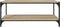 vidaXL - Tv-meubel - 100x33x41 - cm - bewerkt - hout - en - staal - sonoma - eikenkleur